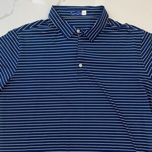 Striped Navy Polo Shirt by